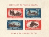 Rom&acirc;nia, LP 246/1948, Munca &icirc;n comunicații, coliță nedantelată, MNH, Nestampilat