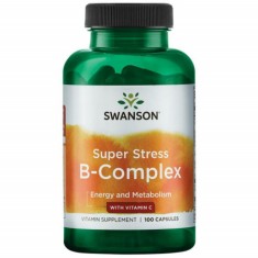 Super Stress B-Complex cu Vitamina C 100 capsule Swanson foto