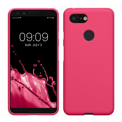 Husa Kwmobile pentru Google Pixel 3, Roz, Silicon, 45967.77 foto