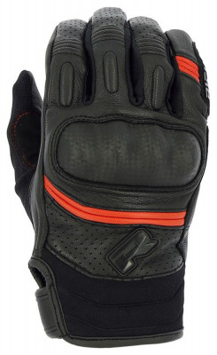 Manusi Moto Piele Richa Protect Summer 2 Gloves, Negru/Rosu, Large foto