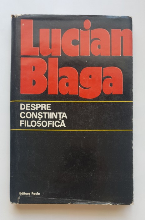 Despre conștiința filosofică - Lucian Blaga