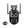 Camera de Supraveghere Wifi Exterior 4K 8MP (4MP+4MP), Zoom 10x, Notificari, Control din Aplicatie, Urmarire Automata, Taggo