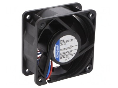 Ventilator DC Axial 24V 60x60x25mm 46m3/h 39dBA Cu Bilă foto