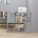 VidaXL Bibliotecă/Separator de cameră, gri sonoma, 80x24x63 cm