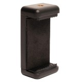 Suport smartphone pentru trepied cu prindere pe arcuri, cap rotativ 360 si telecomanda bluetooth universala, deschidere 5.5, 8 cm, montura 1 4 inch, A