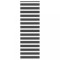 Jaluzea tip zebra neagră lățime țesătură 85,9 cm poliester