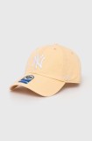 47 brand șapcă din bumbac pentru copii MLB New York Yankees CLEAN UP culoarea portocaliu, cu imprimeu, BNLRGW17GWS