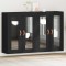 vidaXL Mobilier cu Montaj pe Perete 2 pcs Stejar negru 3334301