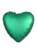 Balon Folie Satin Inima Verde - 45 cm