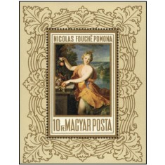Ungaria 1969 - picturi franceze, colita neuzata