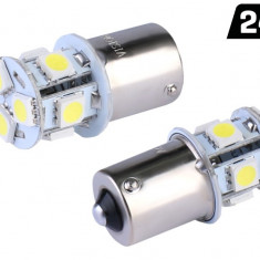 Bec Vision P21w Ba15s 24v 8x 5050 Smd Led, Alb, 2 Buc 58935