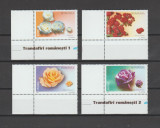 ROMANIA 2004 TRANDAFIRI Serie 4 timbre (margine de coala) LP.1661 MNH**