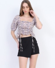 Pantaloni scurti cu talie inalta DOCA 39268001 foto