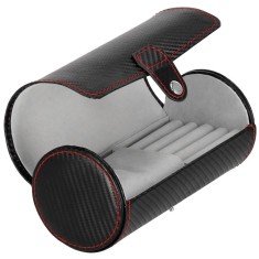 (DL) Cutie depozitare si organizare ceasuri si alte accesorii, MDF, piele ecologica, 20x9cm, negru Household NewTrend