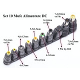 Set 10 mufe adaptoare alimentare DC, Oem