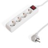 Prelungitor Electric, 4 Prize, Siguranță Pentru Copii, Lungime Cablu 1.5m, Montare Pe Perete, &Icirc;ntrerupător, Oem