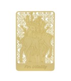 Card Portofel Auriu cu Cerb Vindecător 2026 GOBI&reg; feng shui
