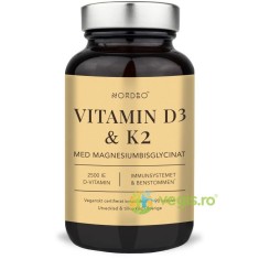 Vitamina D3 (2500UI) + Vitamina K2 + Magneziu Bisglicinat 90cps