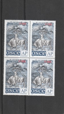 OSCE , bloc de 4 ,nr lista 1552,Romania. foto