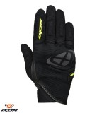 Cumpara ieftin Manusi barbati pentru scuter - motocicleta Roadster vara textil/piele Ixon model MIG MS culoare: negru/galben &ndash; degete tactile 4XL (13/14)