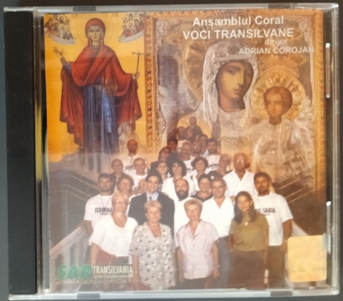 CD-R ORIGINAL: ANSAMBLUL CORAL VOCI TRANSILVANE / DIRIJOR ADRIAN COROJAN (CORUL MIXT FEROVIARIA/CORUL BARBATESC EUFONIA) [REPERTORIU RELIGIOS/FOLCLOR]