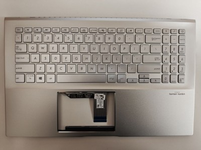 Carcasa superioara cu tastatura palmrest Laptop, Asus, VivoBook S15 S531F, S531FA, S531FL, X531FA-2S, 90NB0LL1-R31UI0, iluminata, layout US foto