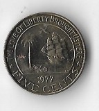 Moneda 5 cents 1977 - Liberia