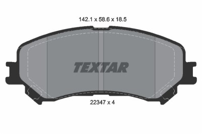 TEXTAR 2234701 Q+ set placute frana,frana disc foto
