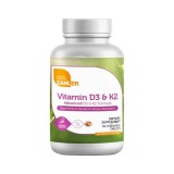 Zahler Chewable Vitamin D3 And K2, Vitamina D3+k2 Masticabila, Formula Avansata