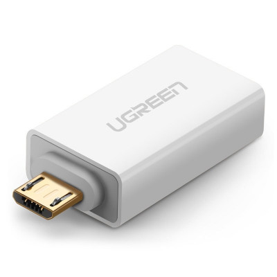 Adaptor Ugreen Adaptor Micro USB - USB 2.0 OTG Alb (US195) 30529-UGREEN foto