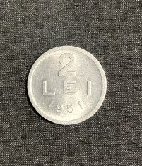Moneda 2 lei 1951 RPR foto