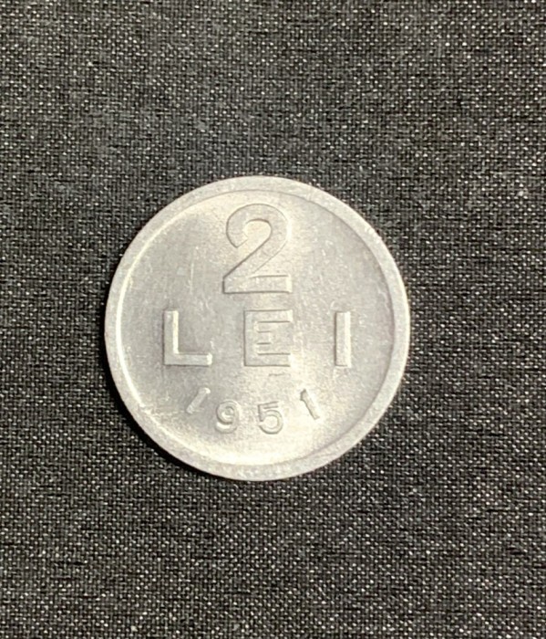 Moneda 2 lei 1951 RPR