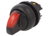 Comutator Rotativ 22mm cu LED Roșu