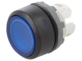 Comutator Apăsare 22mm Albastru