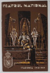 TEATRUL NATIONAL BUCURESTI , CAIET - PROGRAM , STAGIUNEA 1938 -1939