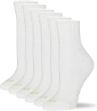 Set 6 perechi de sosete HUE pentru femei, Marime Unica, alb - OUTLET