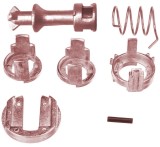 Cumpara ieftin Kit reparatie incuietoare yala butuc usa fata Techstar, compatibil cu BMW X5 E53, X3 E83, stanga sau dreapta, metal, 7 piese, Echiv OE 51217035421