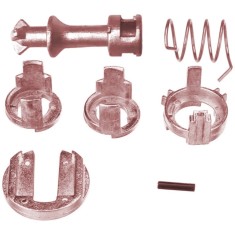 Kit reparatie incuietoare yala butuc usa fata Techstar, compatibil cu BMW X5 E53, X3 E83, stanga sau dreapta, metal, 7 piese, Echiv OE 51217035421