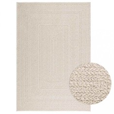 vidaXL Covor &bdquo;ZIZUR&rdquo; crem aspect iută pentru interior și exterior 4010365