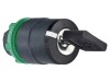 Comutator rotativ cu cheie 22mm 2 poziții negru ZB5AG4D