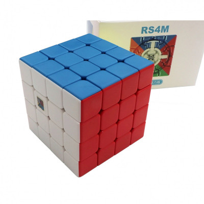 Cub Rubik Magnetic, Moyu RS4M, Culoare Stickerless foto