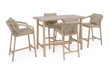 Cumpara ieftin Set mobilier bar masa, 4 scaune Kalimera 55x66x107h , 140x73x100h