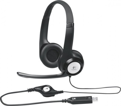 CASTI Logitech, &amp;quot;H390&amp;quot;, cu fir, standard, utilizare multimedia, call center, microfon pe brat, conectare prin USB 2.0, negru, &amp;quot;981-000406&amp;quot;, (timbru ve foto