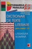 DICTIONAR DE TEXTE LITERARE PENTRU CLASELE V-VIII-F. SINDRILARU, S.P. SUCIU, M. MOT-252791