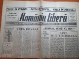 ziarul romania libera 19 septembrie 1990 - presa in pericol !