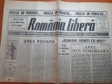 Ziarul romania libera 19 septembrie 1990 - presa in pericol !