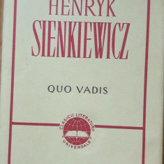 QUO VADIS: 2 VOL - HENRYK SIENKIEWICZ (EDITIA 1967)