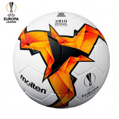 Minge fotbal Molten F5U2810, replica UEFA Europa LEAGUE, cusuta manual, piele PU foto