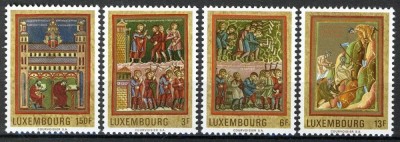 Luxemburg 1971 - Cultura, manuscrise, serie neuzata foto
