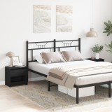 VidaXL Dulap de noapte cu sertar 2 pcs Stejar Negru 40 x 30 x 39 cm